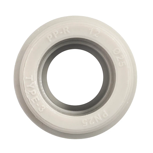 Муфта комбинированная PPR наружная резьба 25х3/4,  серый, РТП