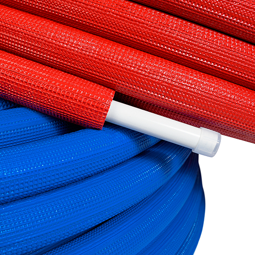 Труба EVOH PE-Xa в изоляции 32х4,4х 6,  50м синяя, RTP