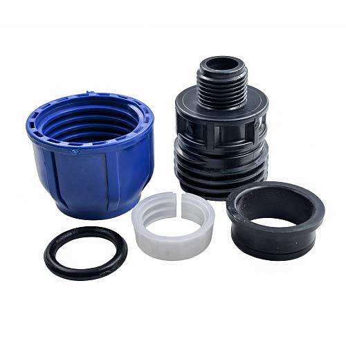 Муфта компрессионная, полипропилен наружная резьба 25х 1/2", для полиэтиленовых труб, РТП